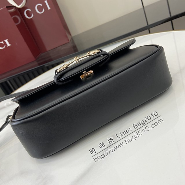 Gucci專櫃古馳最新款Horsebit 1955系列小號手提單肩斜挎女包 jh2895型號：815206